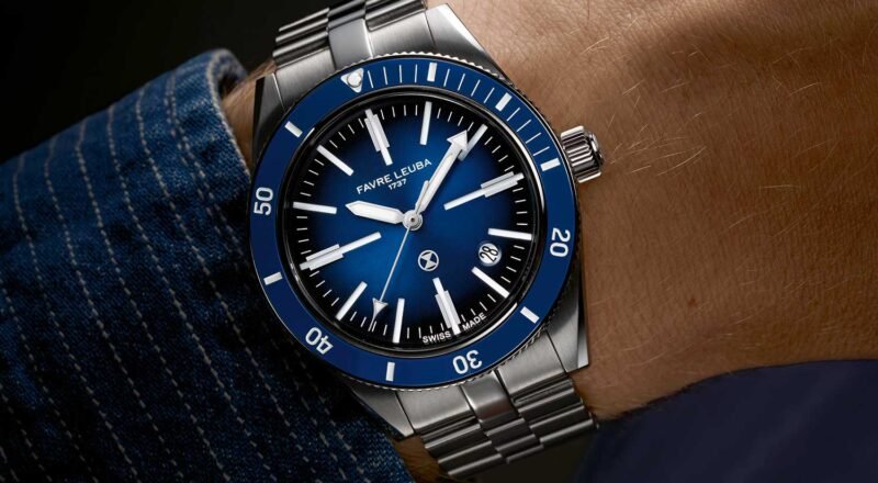 Dalış replika saatler: Favre Leuba Deep Blue replika piyasaya sürüldü